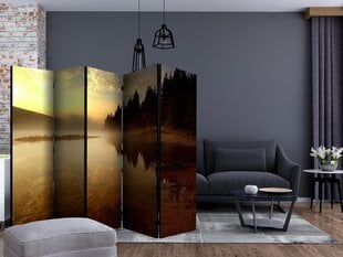 5-daļīgs aizslietnis - Forest and lake II [Room Dividers] cena un informācija | Aizslietņi | 220.lv