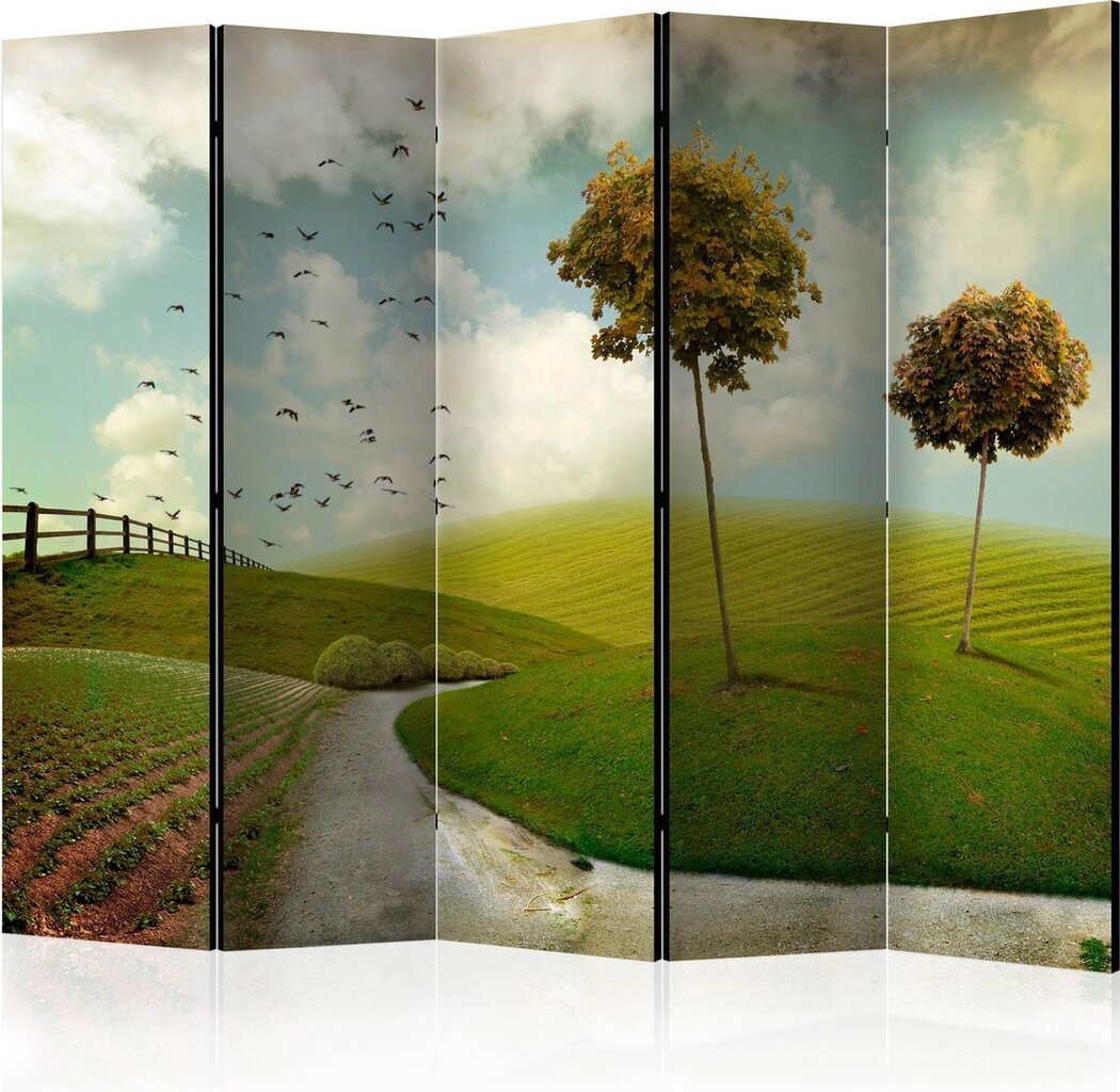 5-daļīgs aizslietnis - autumn - landscape II [Room Dividers] cena un informācija | Aizslietņi | 220.lv