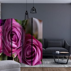 5-daļīgs aizslietnis - Bunch of lila flowers II [Room Dividers] cena un informācija | Aizslietņi | 220.lv