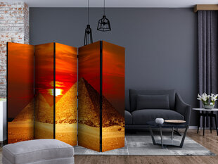 5-daļīgs aizslietnis - The Giza Necropolis - sunset II [Room Dividers] цена и информация | Мобильные стенки | 220.lv