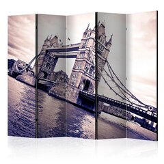 5-daļīgs aizslietnis - Tower Bridge II [Room Dividers] cena un informācija | Aizslietņi | 220.lv