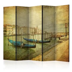 5-daļīgs aizslietnis - Grand Canal, Venice (Vintage) II [Room Dividers] cena un informācija | Aizslietņi | 220.lv