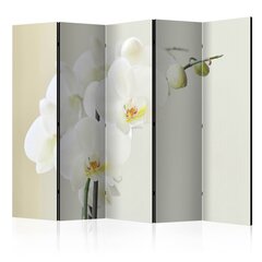5-daļīgs aizslietnis - White orchid II [Room Dividers] cena un informācija | Aizslietņi | 220.lv
