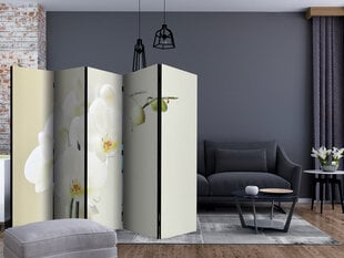 5-daļīgs aizslietnis - White orchid II [Room Dividers] cena un informācija | Aizslietņi | 220.lv