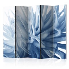 5-daļīgs aizslietnis - Flower - blue dahlia II [Room Dividers] cena un informācija | Aizslietņi | 220.lv