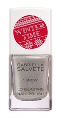 Лак для ногтей Gabriella Salvete Winter Time Longlasting 1 Snow, 11 мл цена и информация | Лаки для ногтей, укрепители | 220.lv