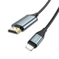 Kabeļa (vadu) adapteris / adapteris Lightning -> HDMI pārveidotājs HOCO UA15 цена и информация | Adapteri un USB centrmezgli | 220.lv