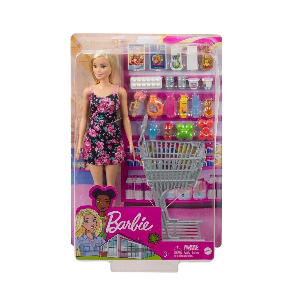 Lelle Barbie ar iepirkumu somu cena un informācija | Rotaļlietas meitenēm | 220.lv