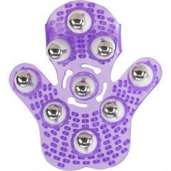 Roller Balls Massage Glove - Purple цена и информация | Аксессуары для массажа | 220.lv