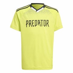 Bērnu futbola krekls ar īsām piedurknēm Adidas Predator, dzeltens cena un informācija | Futbola formas un citas preces | 220.lv