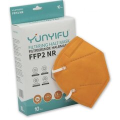 Respirators FFP2 (apelsīns 10 gab.) cena un informācija | Pirmā palīdzība | 220.lv