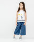 Apdrukāts T-krekls meitenēm Gulliver, balts, 104*56*51 cm cena un informācija | Krekli, bodiji, blūzes meitenēm | 220.lv