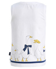 Белая майка с принтом для девочек «Gulliver» цена и информация | Рубашки для девочек | 220.lv