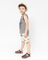 Svītrains T-krekls ar apdruku zēniem Gulliver, 104*56*51 cm цена и информация | Zēnu krekli | 220.lv