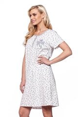 Хлопковая ночная рубашка для женщин Sevgi 3084-85, белый цена и информация | Женские пижамы, ночнушки | 220.lv