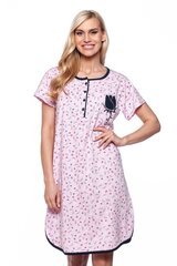 Хлопковая ночная рубашка для женщин Sevgi 3088-81, розовый цена и информация | Женские пижамы, ночнушки | 220.lv