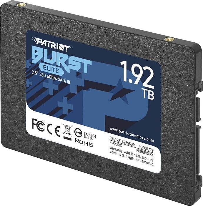 Patriot PBE192TS25SSDR cena un informācija | Iekšējie cietie diski (HDD, SSD, Hybrid) | 220.lv