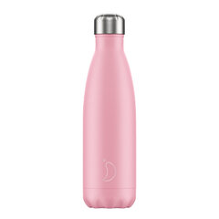 Termoss, pudele Chilly's Bottle Pastel Pink 500ml cena un informācija | Termosi, termokrūzes | 220.lv