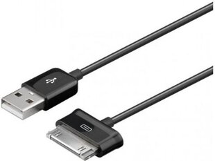 Kabelis Techly USB 2.0A 30 pin Samsung Galaxy Tab, 1,2 m, balts цена и информация | Кабели для телефонов | 220.lv