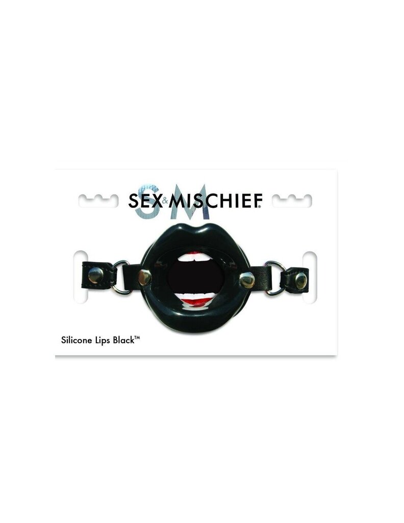 SEX & MISCHIEF СИЛИКОНОВЫЕ ГУБЫ ЧЕРНЫЕ цена | virs18.220.lv