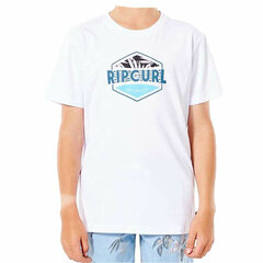 Детская футболка с коротким рукавом Rip Curl Filler Tee B, белая, S6438239 цена и информация | Рубашки для мальчиков | 220.lv