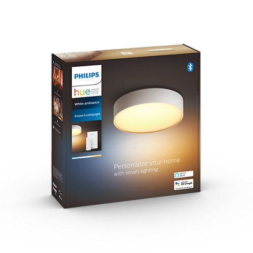 Philips Hue griestu lampa Enrave S cena un informācija | Griestu lampas | 220.lv