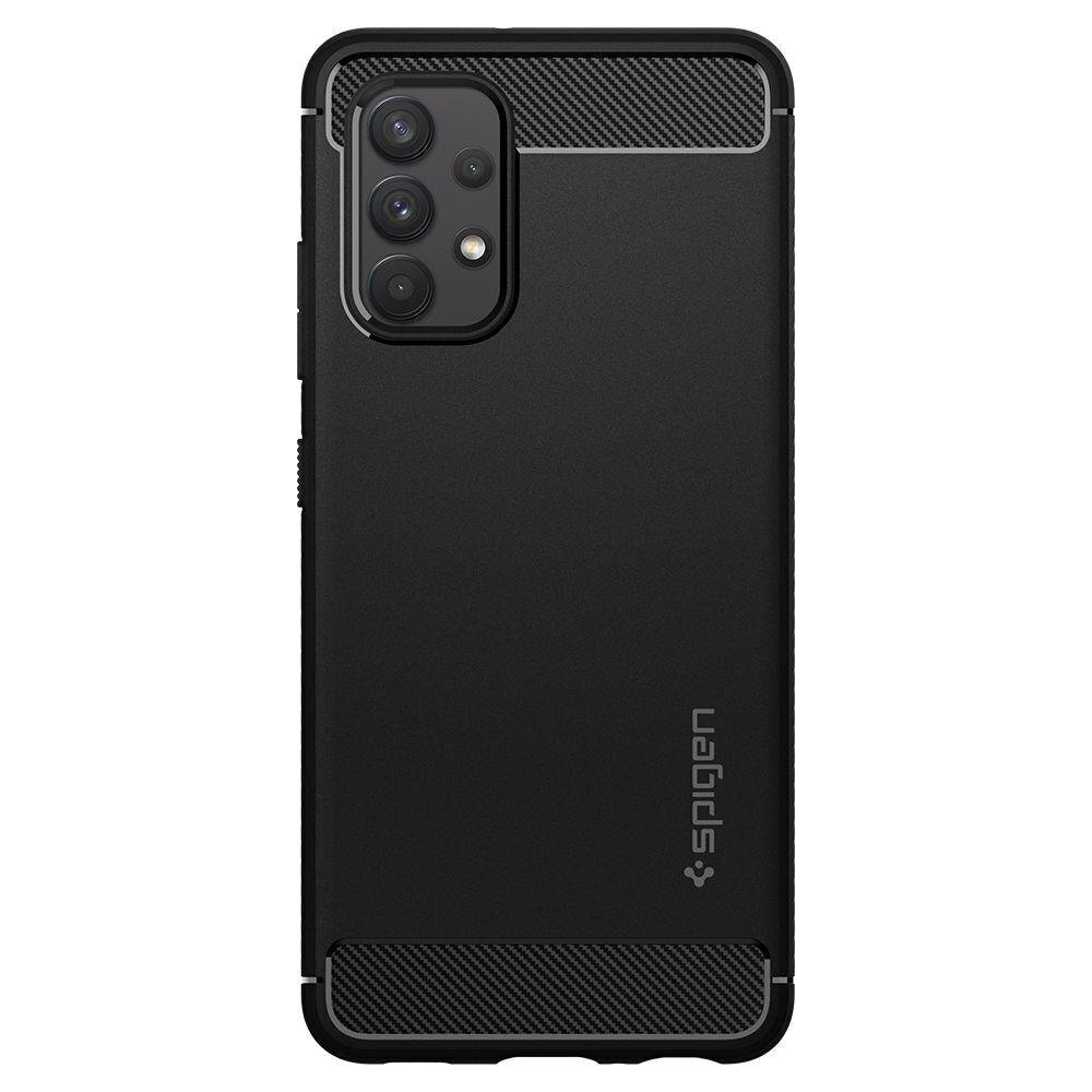 Spigen Rugged Armor vāciņš, paredzēts Samsung Galaxy A52 / A52s, melns cena un informācija | Telefonu vāciņi, maciņi | 220.lv