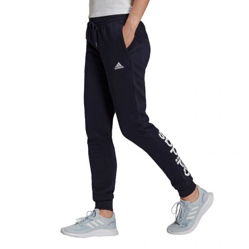 Sporta bikses sievietēm Adidas Essentials French Terry Logo W H07857, zilas cena un informācija | Sporta apģērbs sievietēm | 220.lv