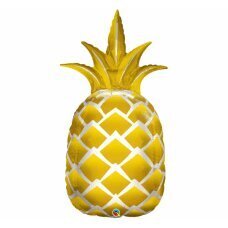 Воздушный шар фольгированный 44 &amp;quot;QL SHP&amp;quot; Golden Pineapple &amp;quot; цена и информация | Шарики | 220.lv