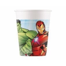 Бумажные стаканчики Mighty Avengers (Marvel), 200 мл, 8 шт. (SUP этикетка) цена и информация | Праздничная одноразовая посуда | 220.lv
