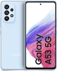 Samsung Galaxy A53 5G 6/128GB Dual SIM SM-A536BLBNEUE Blue цена и информация | Мобильные телефоны | 220.lv