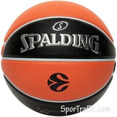 Basketbola bumba Spalding TF-1000 Euroleague, 7.izmērs цена и информация | Баскетбольные мячи | 220.lv