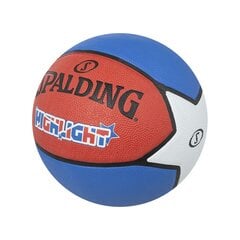 Basketbola bumba Spalding Highlight, 7. izmērs, sarkana/zila cena un informācija | Basketbola bumbas | 220.lv