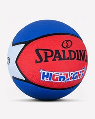 Баскетбольный мяч Spalding Highlight, размер 7, красный/синий цена и информация | Баскетбольные мячи | 220.lv