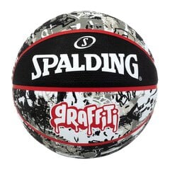 Basketbola bumba Spalding Graffity, 7. izmērs, melna/sarkana cena un informācija | Basketbola bumbas | 220.lv
