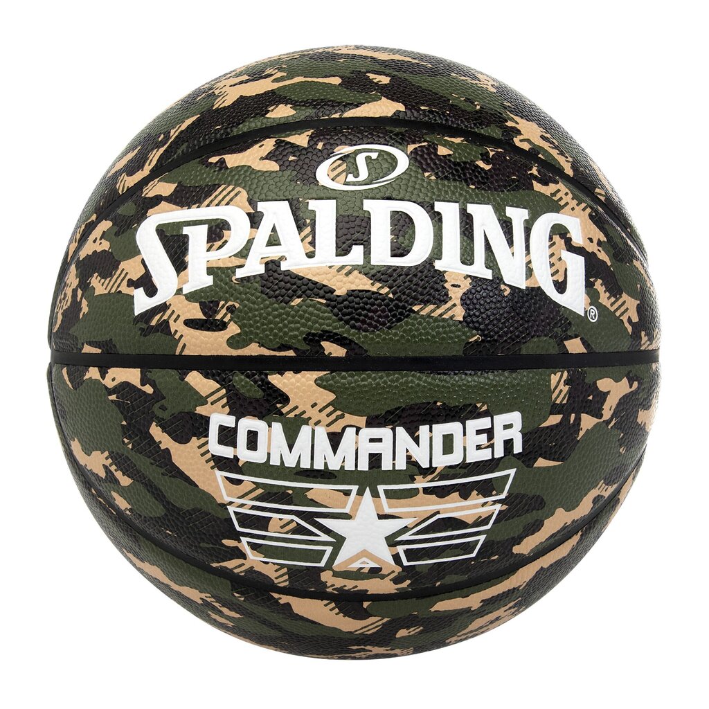 Basketbola bumba Spalding Commander Camo, 7. izmērs цена и информация | Basketbola bumbas | 220.lv