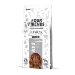 FourFriends Senior безглютеновый сухой корм для пожилых собак с курицей, 12 кг цена и информация | Сухой корм для собак | 220.lv