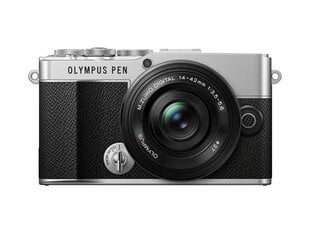 Olympus PEN E-P7 + ED 14-42mm EZ PANCAKE, Silver цена и информация | Цифровые фотоаппараты | 220.lv