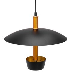 Piekaramā lampa Umbrella, Black/Gold cena un informācija | Lustras | 220.lv