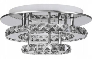 Griestu LED gaismeklis Crystal Round Double, 4000K cena un informācija | Griestu lampas | 220.lv