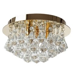 Griestu lampa Crystal Drops, Gold cena un informācija | Griestu lampas | 220.lv