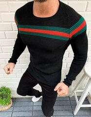 Vīriešu džemperis "Somel", melns, L/2457-45914-L cena un informācija | Vīriešu džemperi | 220.lv