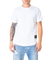 Мужская футболка Calvin Klein Jeans, белая цена и информация | Мужские футболки | 220.lv
