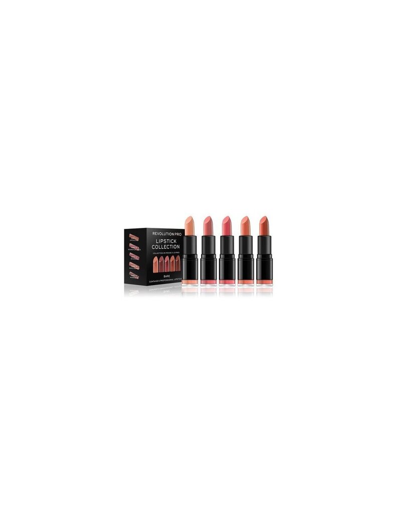 Revolution PRO lūpu krāsu komplekts (Lipstick Collection), 5 x 3.2 g cena un informācija | Lūpu krāsas, balzāmi, spīdumi, vazelīns | 220.lv