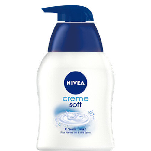 Krēmveida šķidrās ziepes Nivea Creme Soft 250 ml cena un informācija | Ziepes | 220.lv