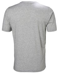 Helly Hansen vīriešu T-krekls LOGO, gaiši pelēks cena un informācija | Vīriešu T-krekli | 220.lv