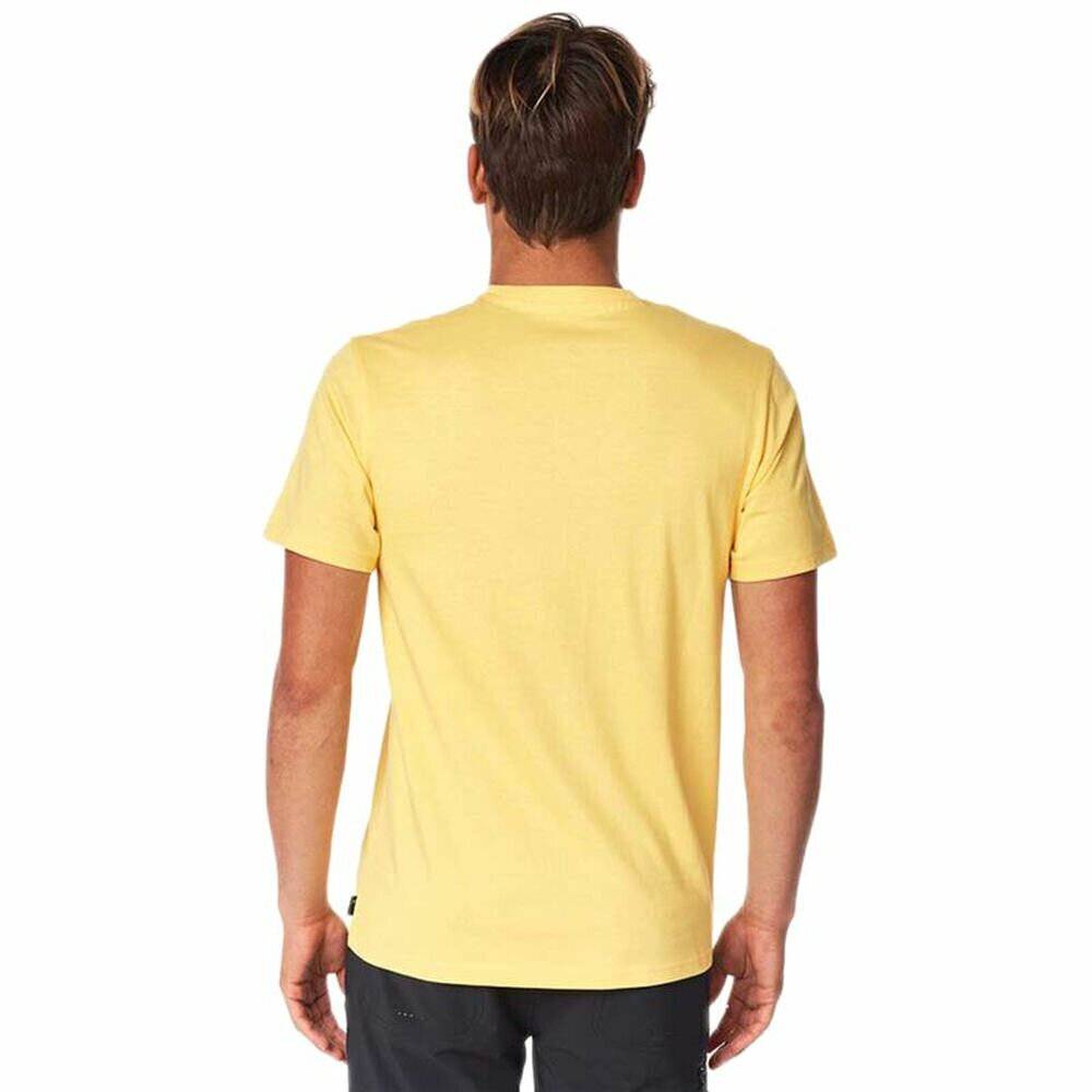 Vīriešu T-krekls ar īsām piedurknēm Rip Curl Badge M, dzeltens S6439091 cena un informācija | Sporta apģērbs vīriešiem | 220.lv
