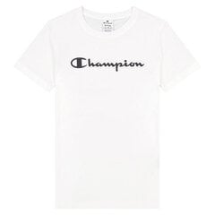 Футболка с коротким рукавом женская Champion Big Script Logo, белая S6438327 цена и информация | Спортивная одежда для женщин | 220.lv