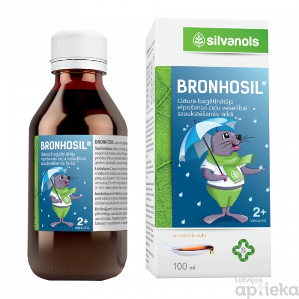 Bronhosil sīrups 100ml cena un informācija | Vitamīni, preparāti, uztura bagātinātāji imunitātei | 220.lv