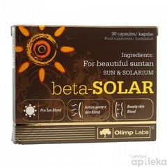 Olimp Labs Beta-Solar kaps. N30 cena un informācija | Vitamīni, preparāti, uztura bagātinātāji labsajūtai | 220.lv